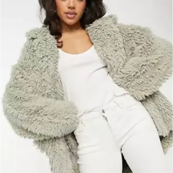 Free People Jackets & Blazers - Free People Honey Pie Teddy Faux Fur Coat